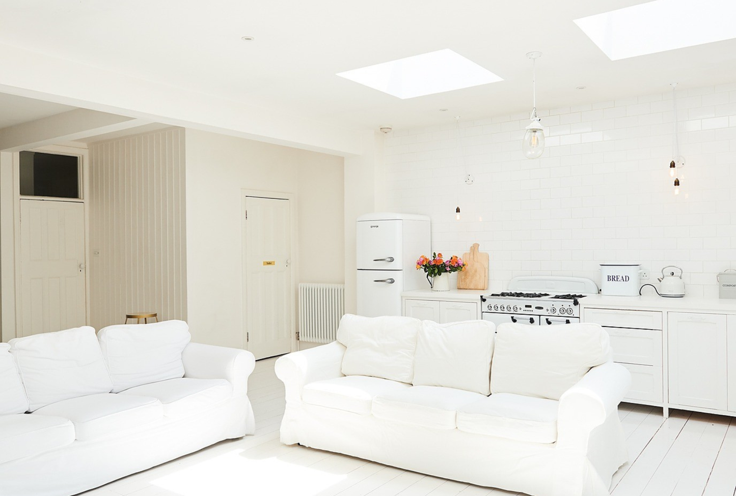 All White Boarded Studio House