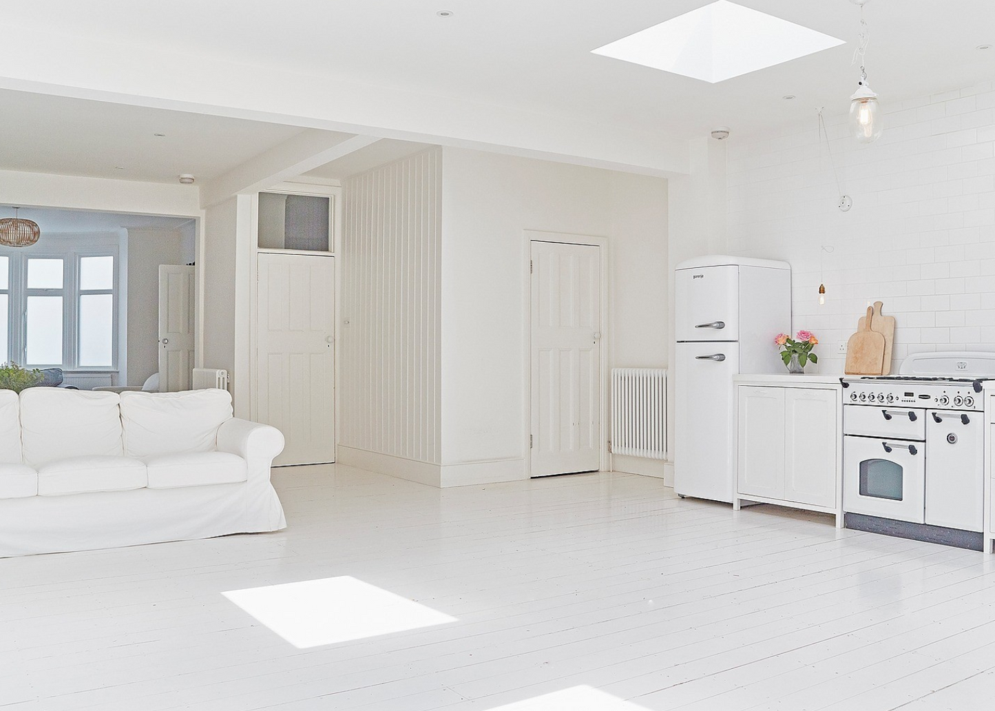 All White Boarded Studio House