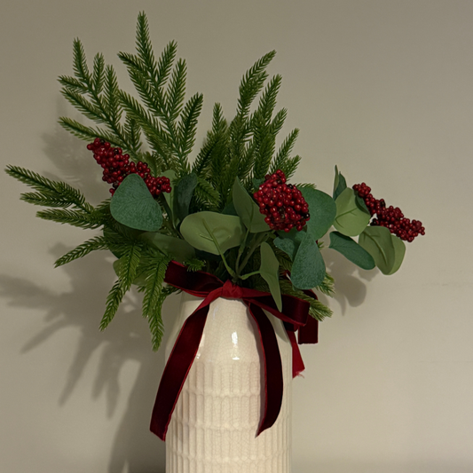 Winter Berry Mini | Faux Flower Christmas Bouquet