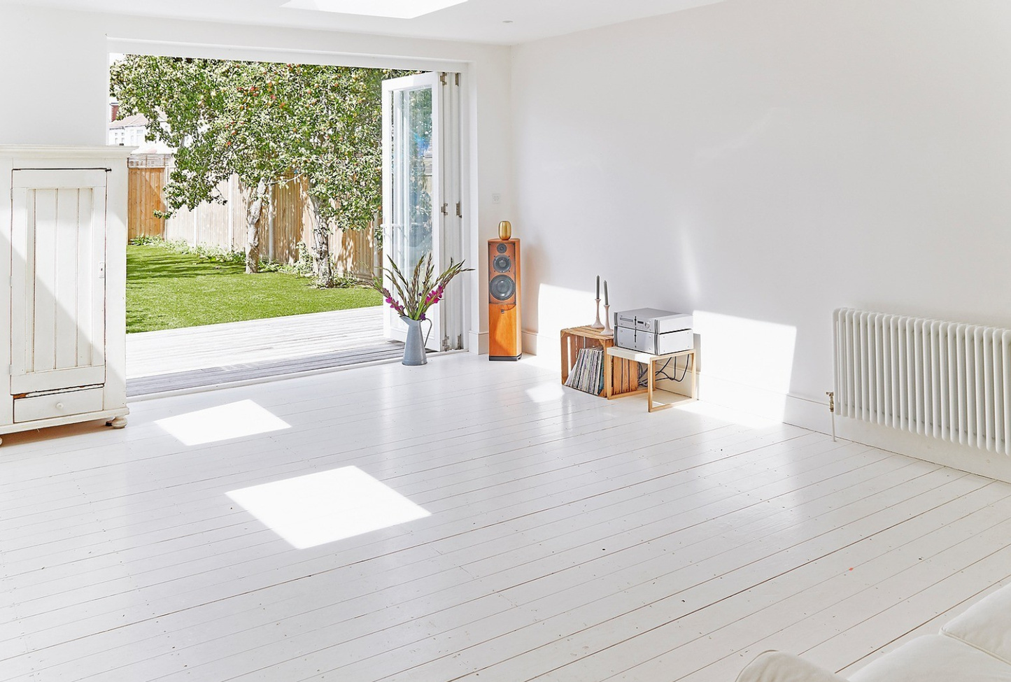 All White Boarded Studio House