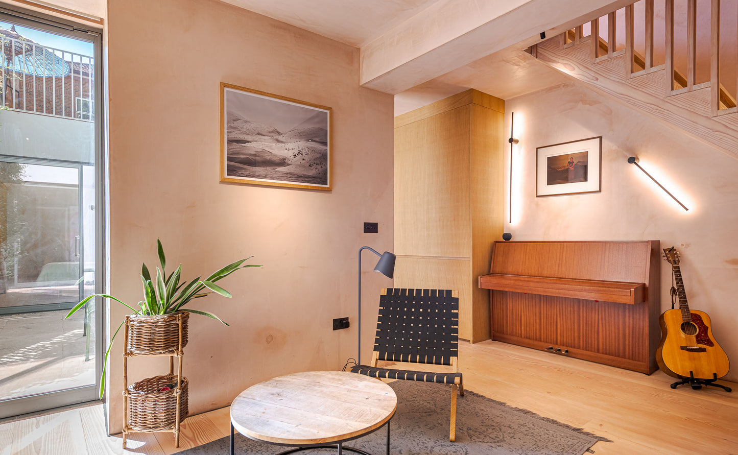 Aesthetic Pink Plaster Wall House Hackney