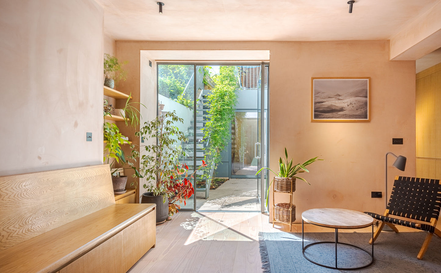 Aesthetic Pink Plaster Wall House Hackney