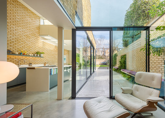 Sleek Minimalist Exposed Brick House